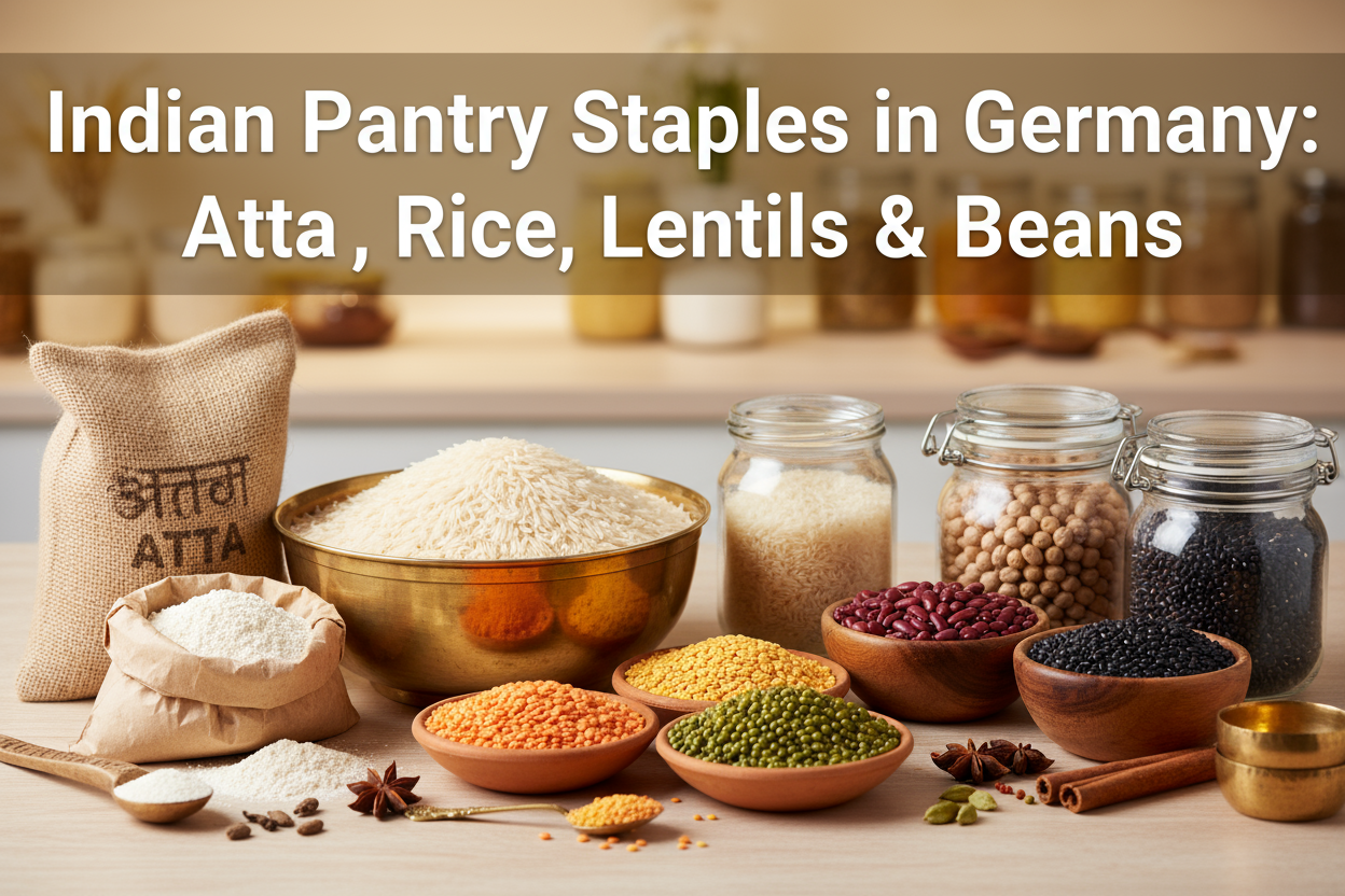 Indian Pantry Staples in Germany: Atta, Rice, Lentils & Beans