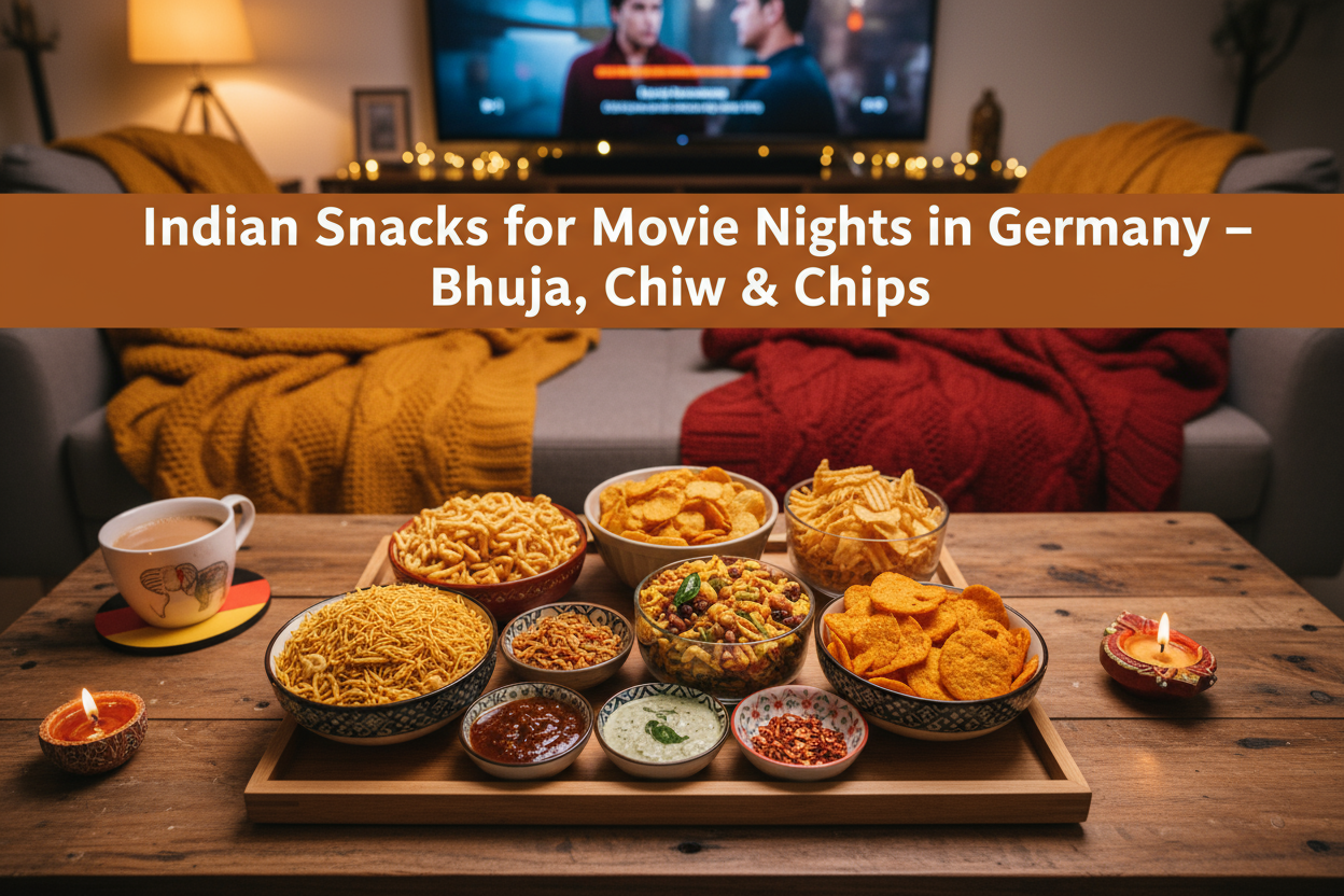 Indian Snacks for Movie Nights in Germany – Bhujia, Chivda & Chips