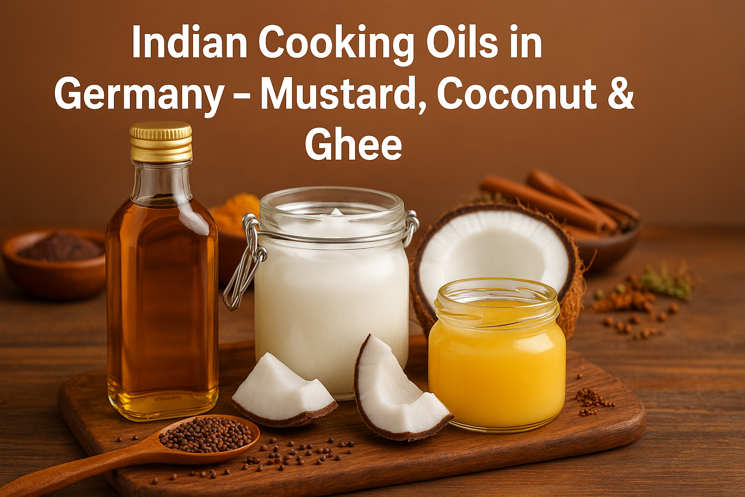 Indian Cooking Oils in Germany – Mustard, Coconut & Ghee