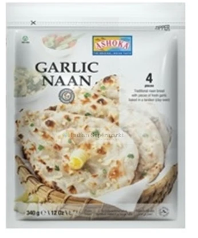 Ashoka Garlic Naan – Soft Indian Flatbread – Buy Naan Bread Online Germany
