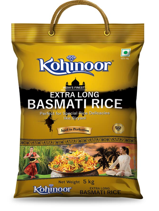Khanor Rice Kohinoor Extra Long Basmati Rice 5kg | Anant Supermarkt Berlin